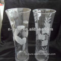 Engraved Cut Crystal Vase in Cheap Price